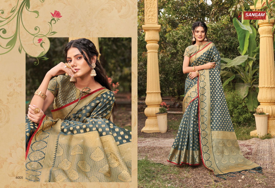 Sangam Nakshatra Fancy New Exclusive Wear Organza Latest Saree Collection